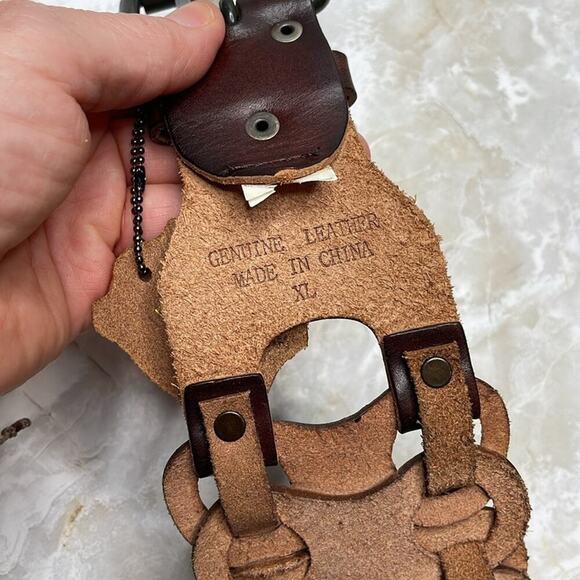 NWT Deadstock Mossimo leather gladiator link belt - Picture 2 of 7